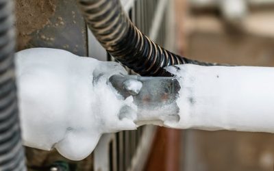 Why do pipes freeze on air conditioners?